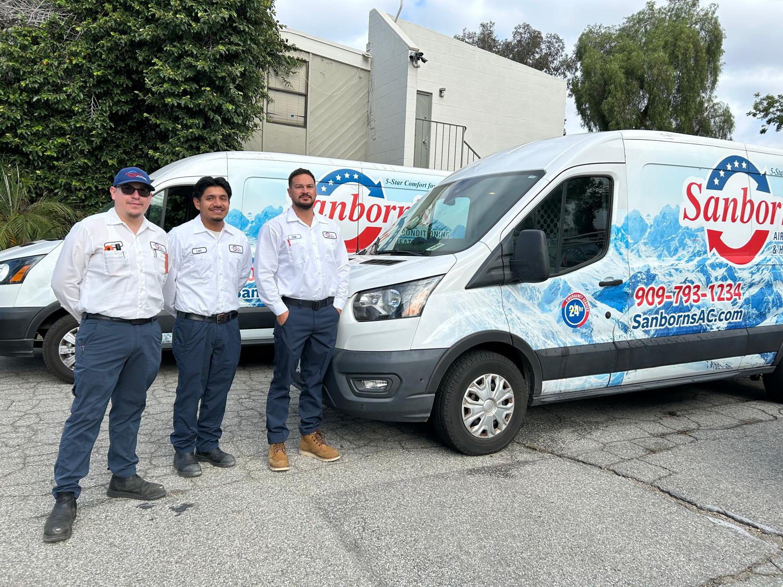 Sanborn's AC & Heating team